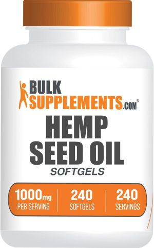 BulkSupplements.com Hemp Seed Oil Softgels